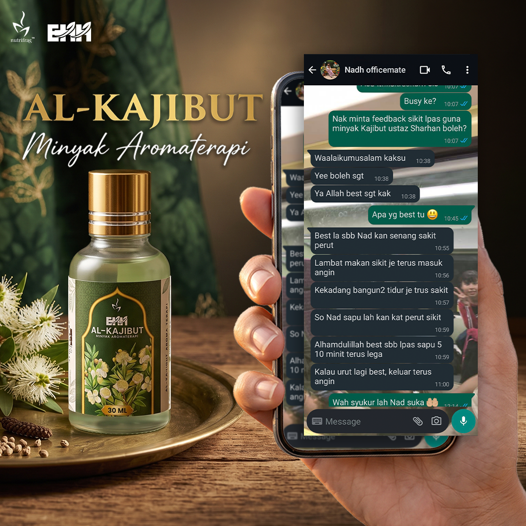 Maklum balas pelanggan yang berkongsi pengalaman penggunaan Al-Kajibut pada perut