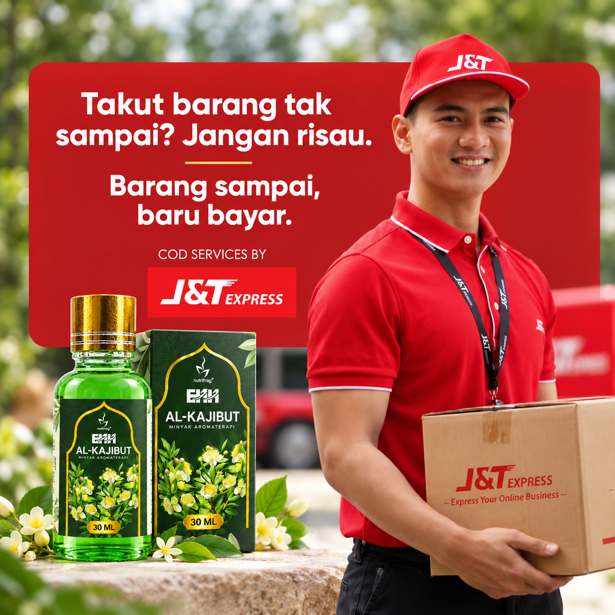 Al-Kajibut: barang sampai baru bayar, penghantaran COD J&T Express